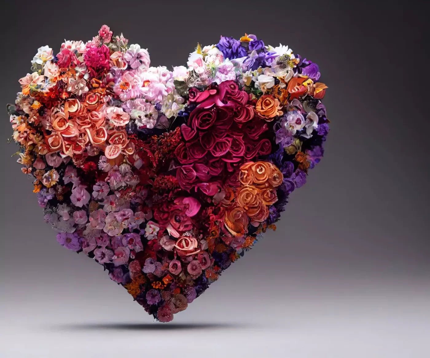 Heart Of Flowers 12’X10’ Ultracloth (144 X 120 Inch) Backdrop