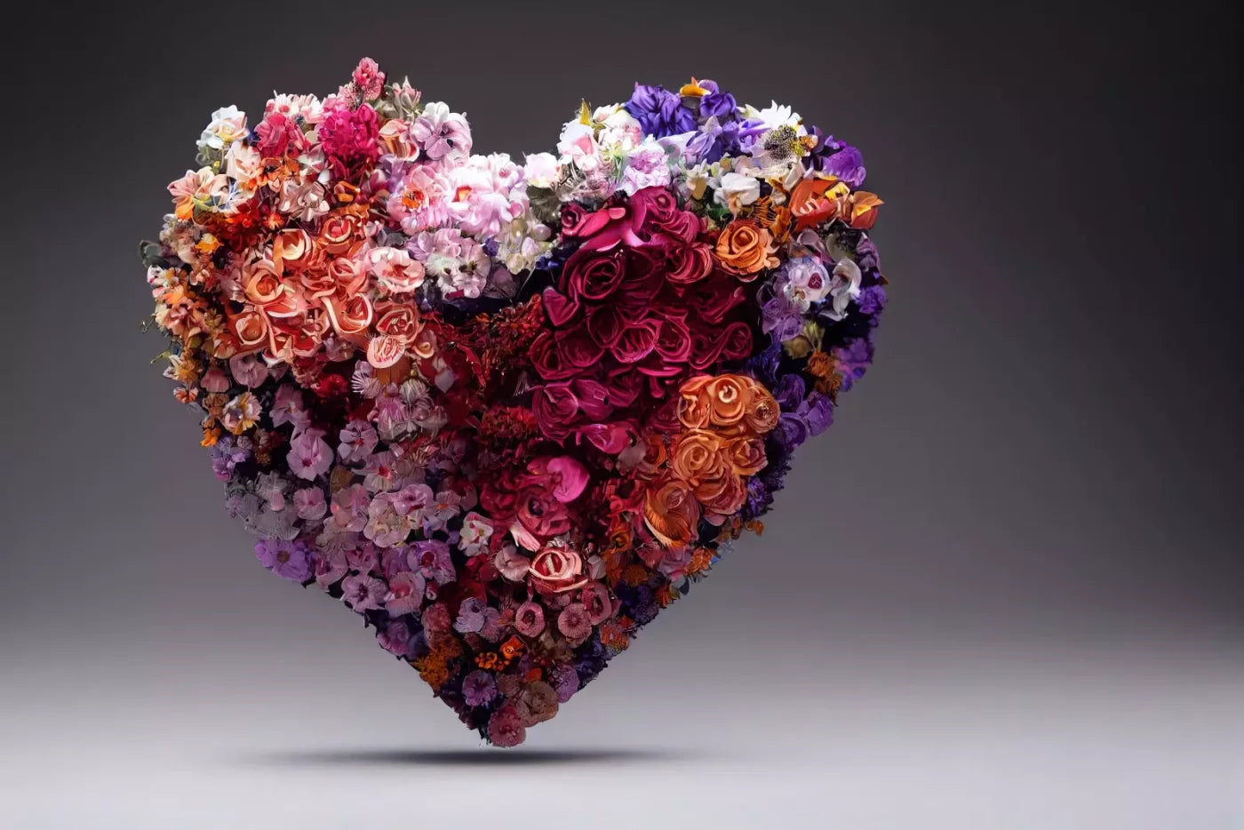 Heart Of Flowers 12’X8’ Ultracloth (144 X 96 Inch) Backdrop