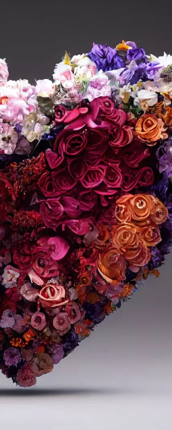 Heart Of Flowers 8’X20’ Ultracloth (96 X 240 Inch) Backdrop