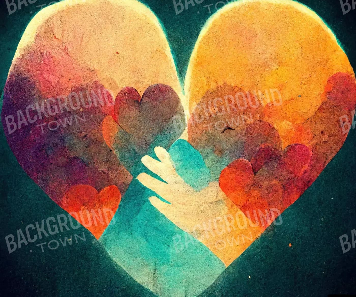 Heart Of Love 5’X4’2 Fleece (60 X 50 Inch) Backdrop