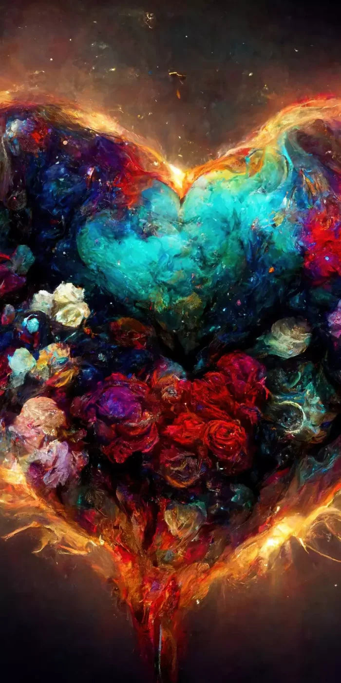 Heart On Fire Ii 10’X20’ Ultracloth (120 X 240 Inch) Backdrop