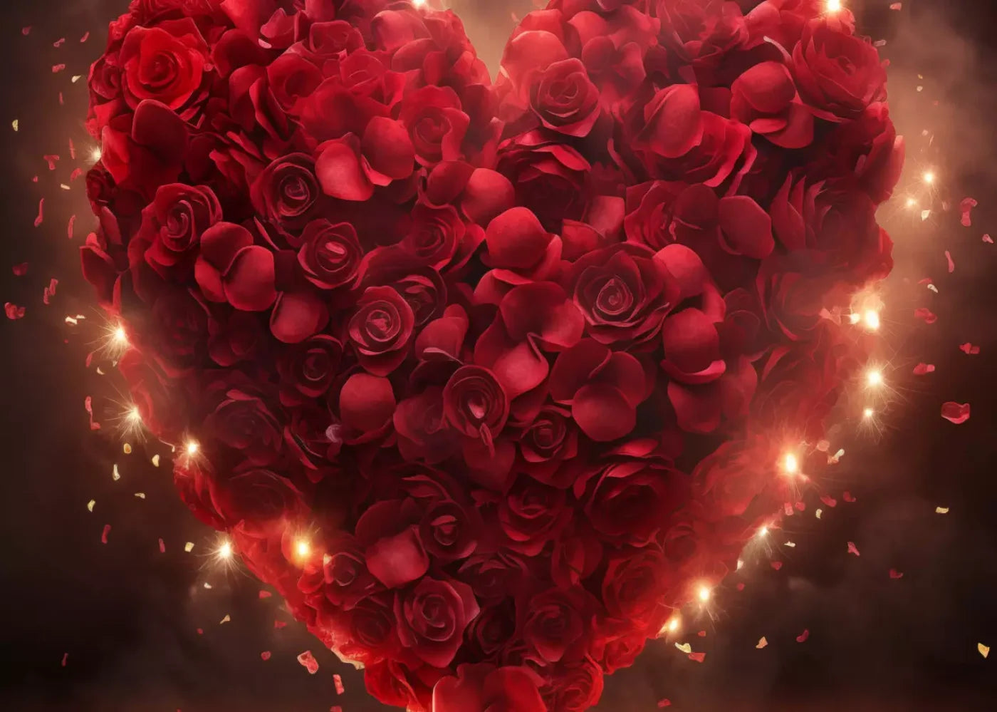 Heart On Fire 7’X5’ Ultracloth (84 X 60 Inch) Backdrop