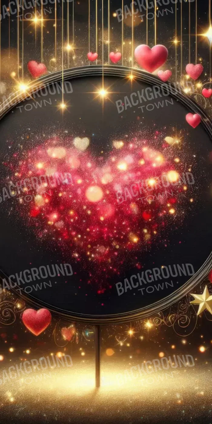 Hearts Everywhere 10’X20’ Ultracloth (120 X 240 Inch) Backdrop