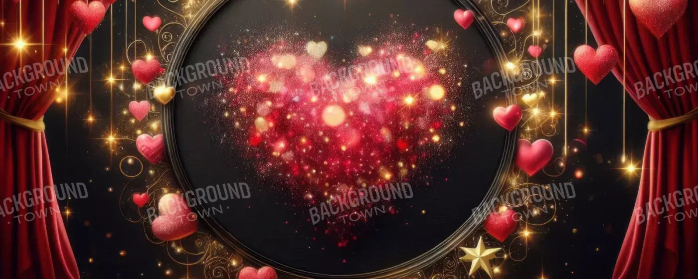 Hearts Everywhere 20’X8’ Ultracloth (240 X 96 Inch) Backdrop