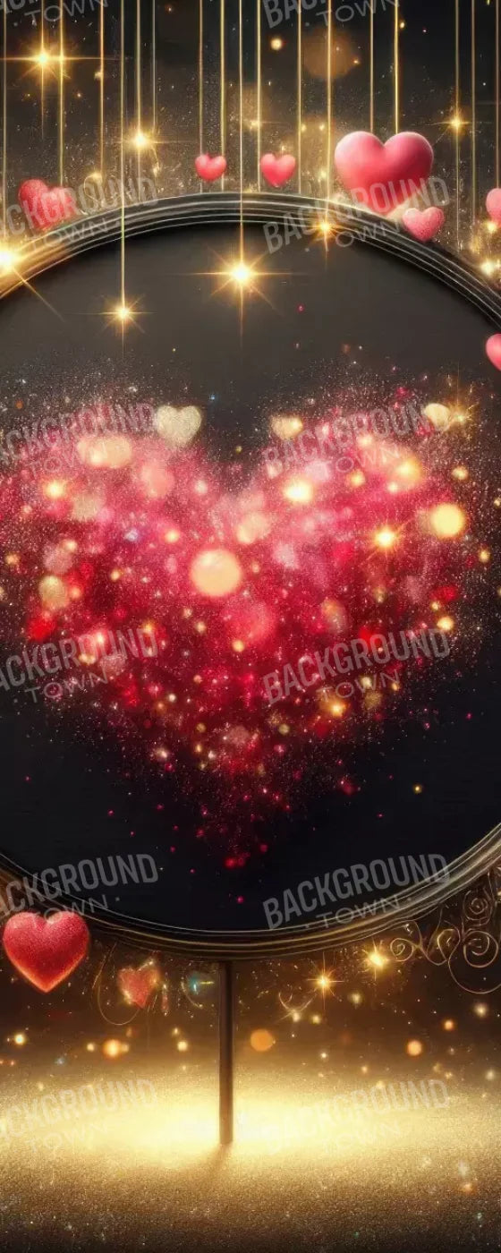 Hearts Everywhere 8’X20’ Ultracloth (96 X 240 Inch) Backdrop