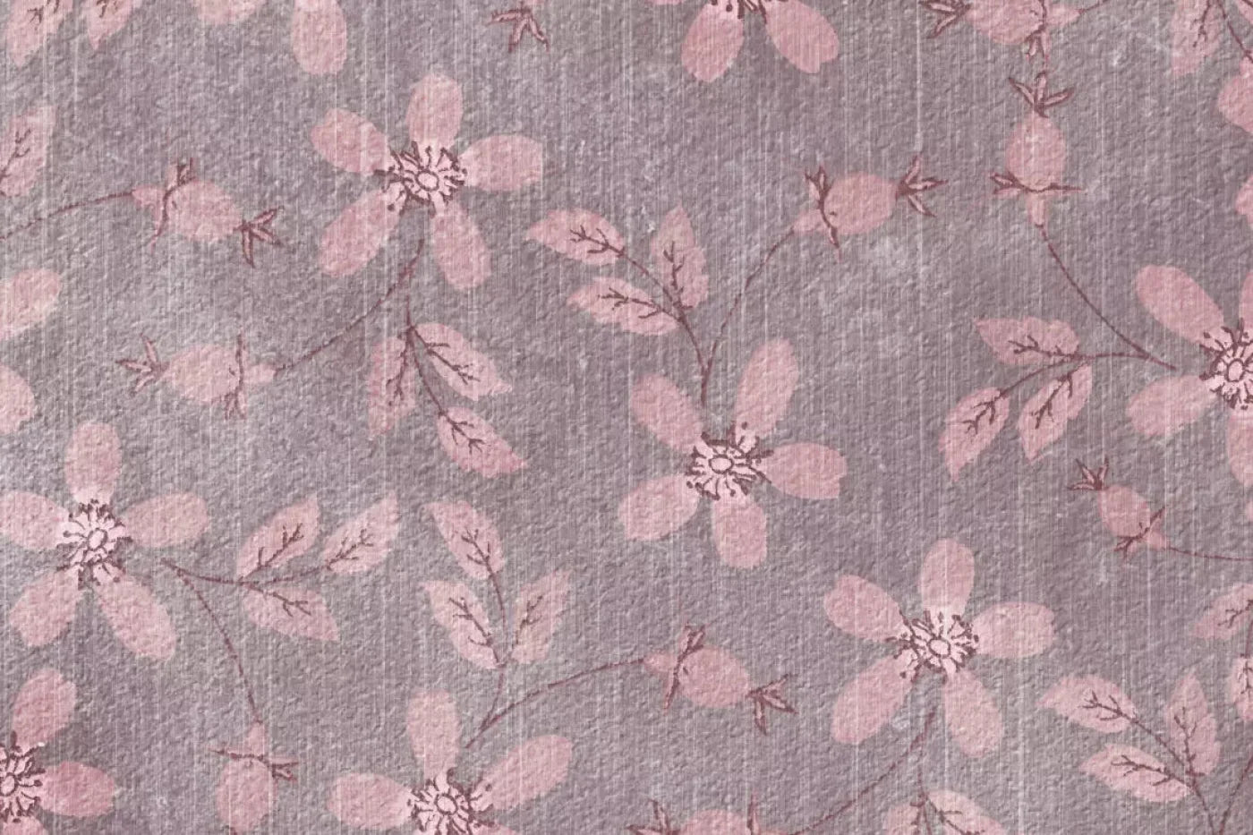 Heather Floral 5X4 Rubbermat Floor ( 60 X 48 Inch ) Backdrop