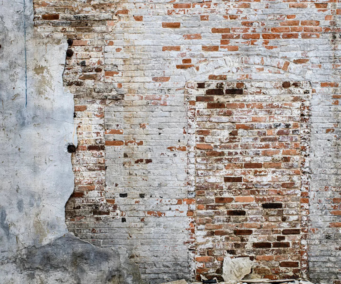 Heavily Painted Brick 5X42 Fleece ( 60 X 50 Inch ) Backdrop