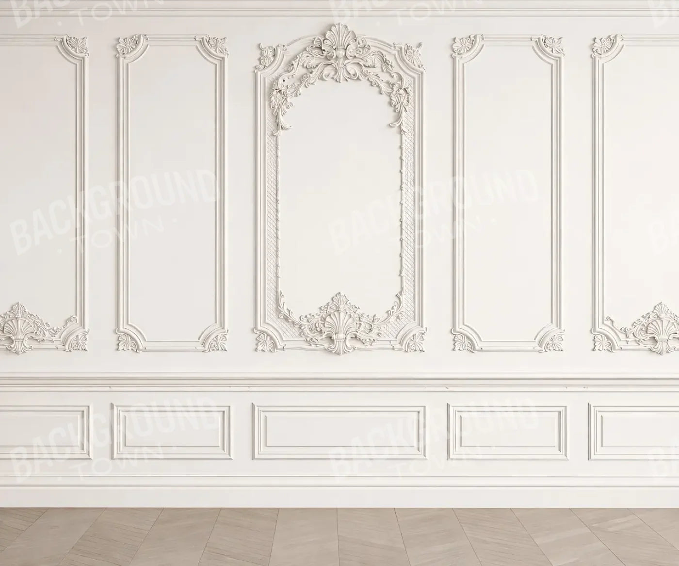Heirloom White Wall 5’x4’2 Fleece (60 x 50 inch) Backdrop