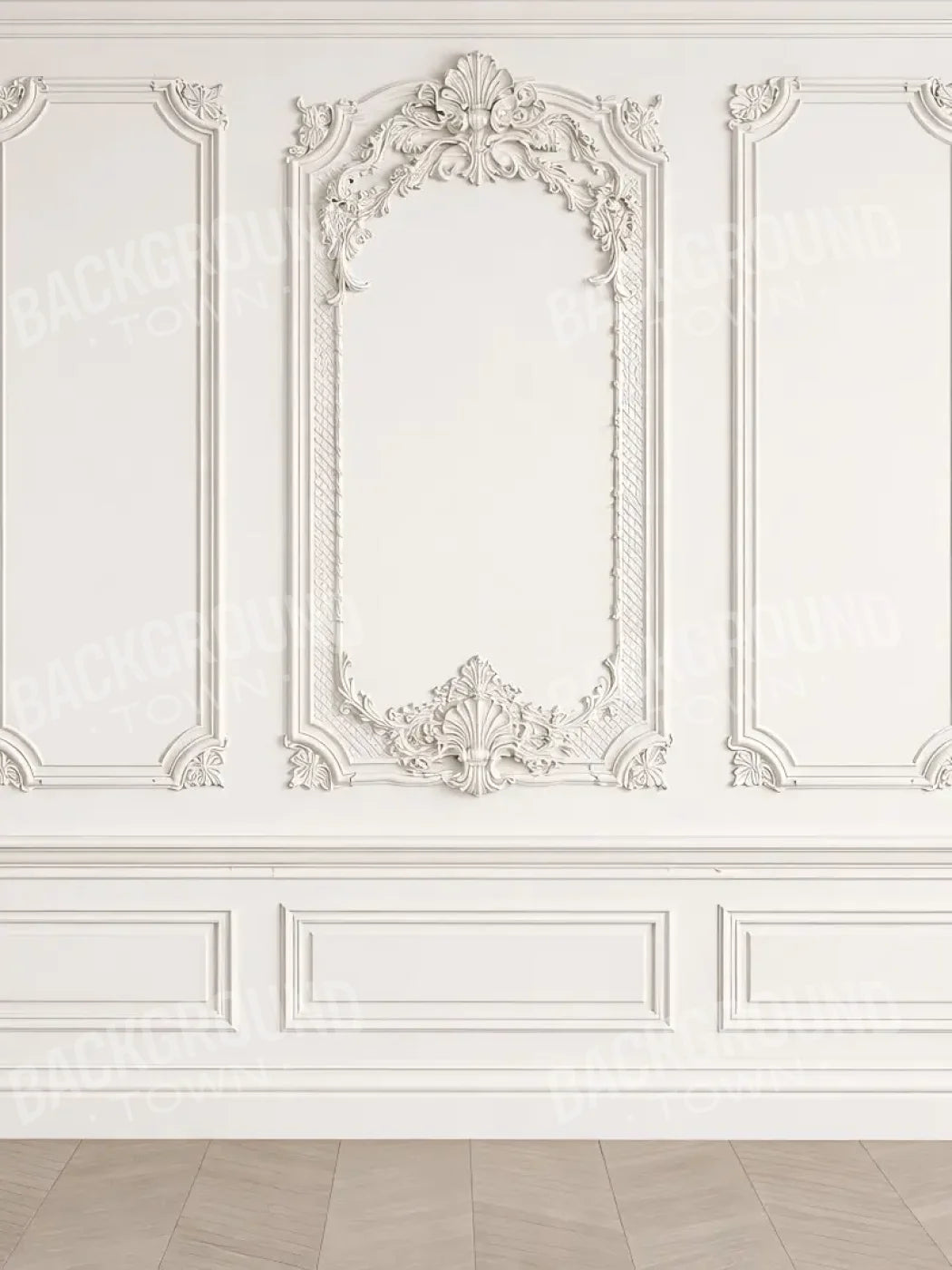 Heirloom White Wall 6’x8’ Fleece (72 x 96 inch) Backdrop