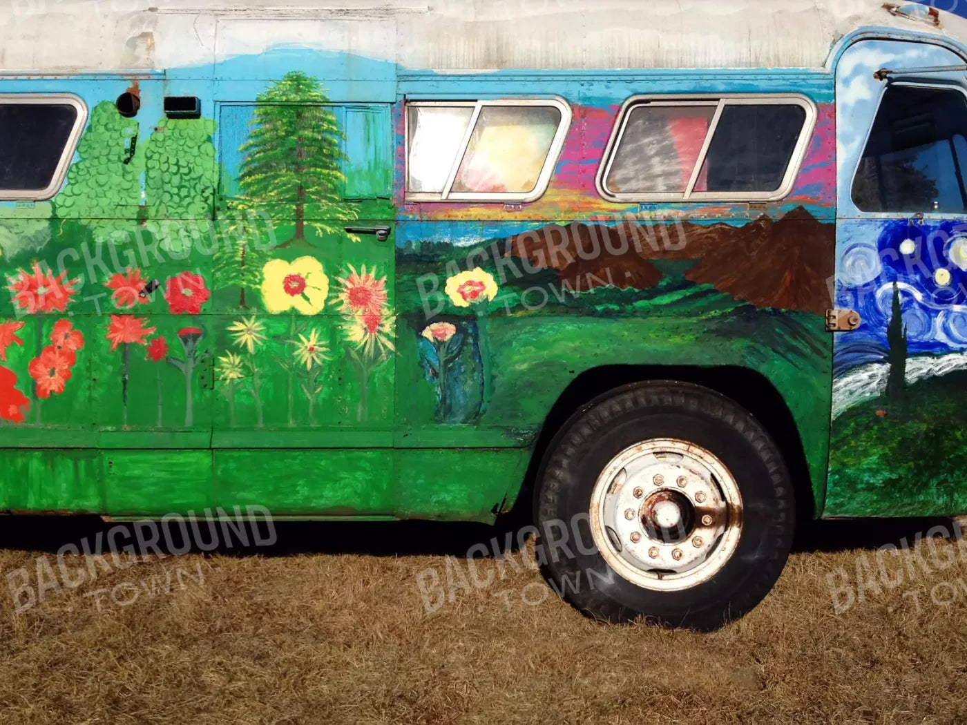 Hill City Transport 10’X8’ Fleece (120 X 96 Inch) Backdrop