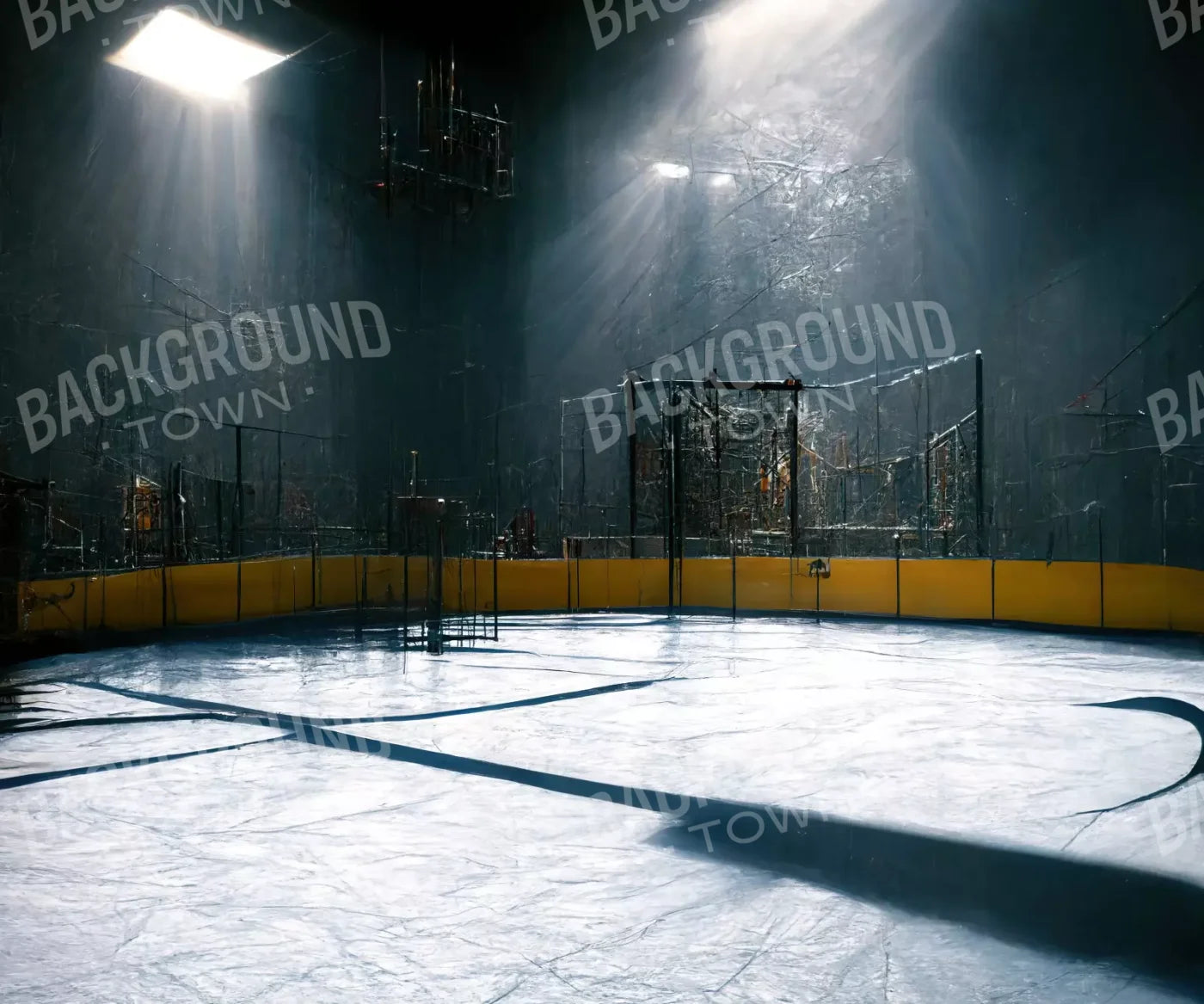 Hockey Goal 5X42 Fleece ( 60 X 50 Inch ) Backdrop