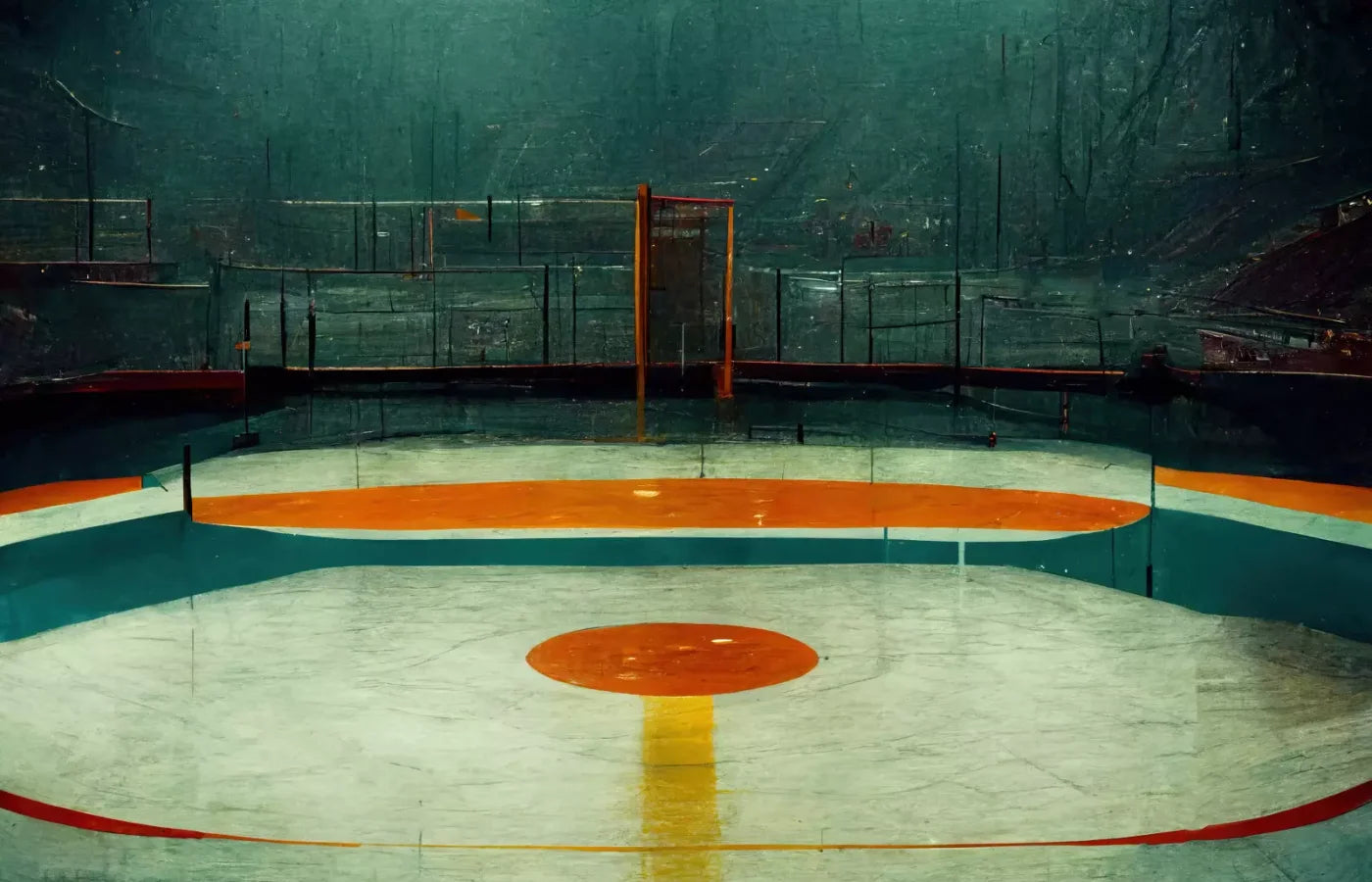 Hockey Rink 12X8 Ultracloth ( 144 X 96 Inch ) Backdrop