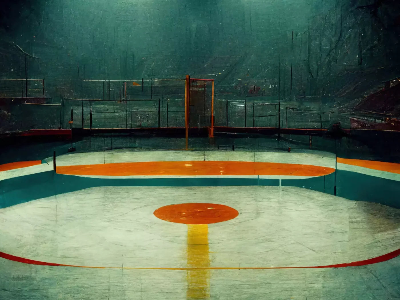 Hockey Rink 7X5 Ultracloth ( 84 X 60 Inch ) Backdrop