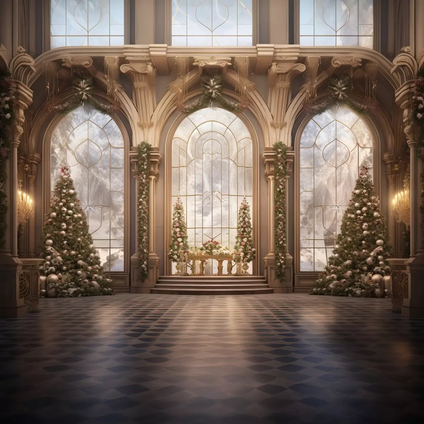 Holiday Ballroom 10’X10’ Ultracloth (120 X Inch) Backdrop