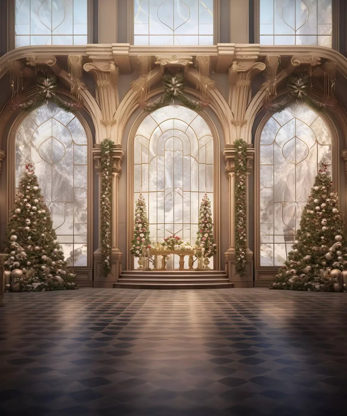 Holiday Ballroom 10’X12’ Ultracloth (120 X 144 Inch) Backdrop