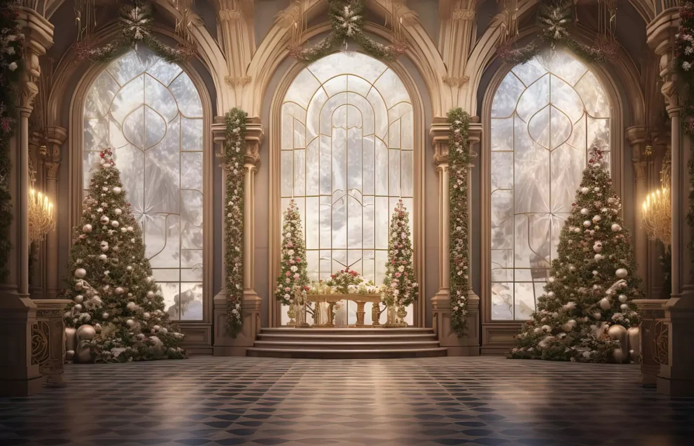 Holiday Ballroom 14’X9’ Ultracloth (168 X 108 Inch) Backdrop
