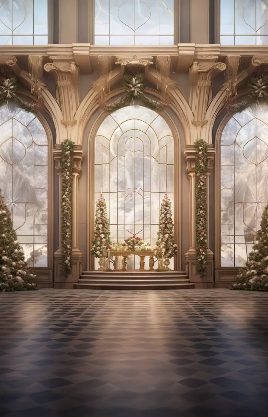 Holiday Ballroom 9’X14’ Ultracloth (108 X 168 Inch) Backdrop