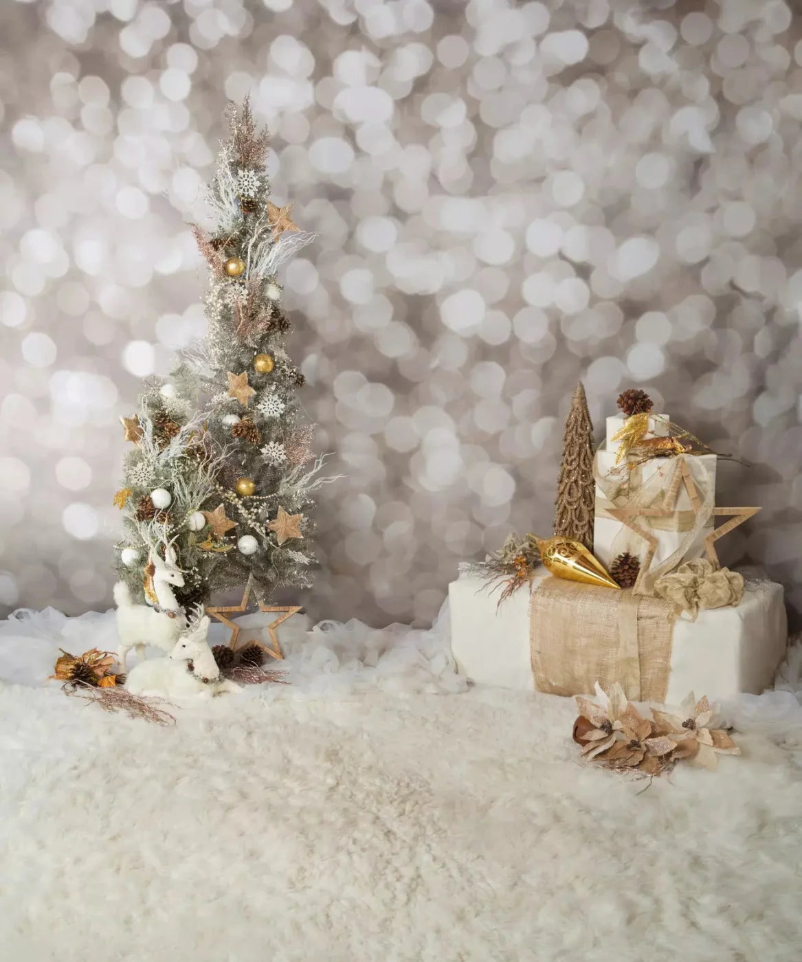 Holiday bokeh set design Backdrop for Photography