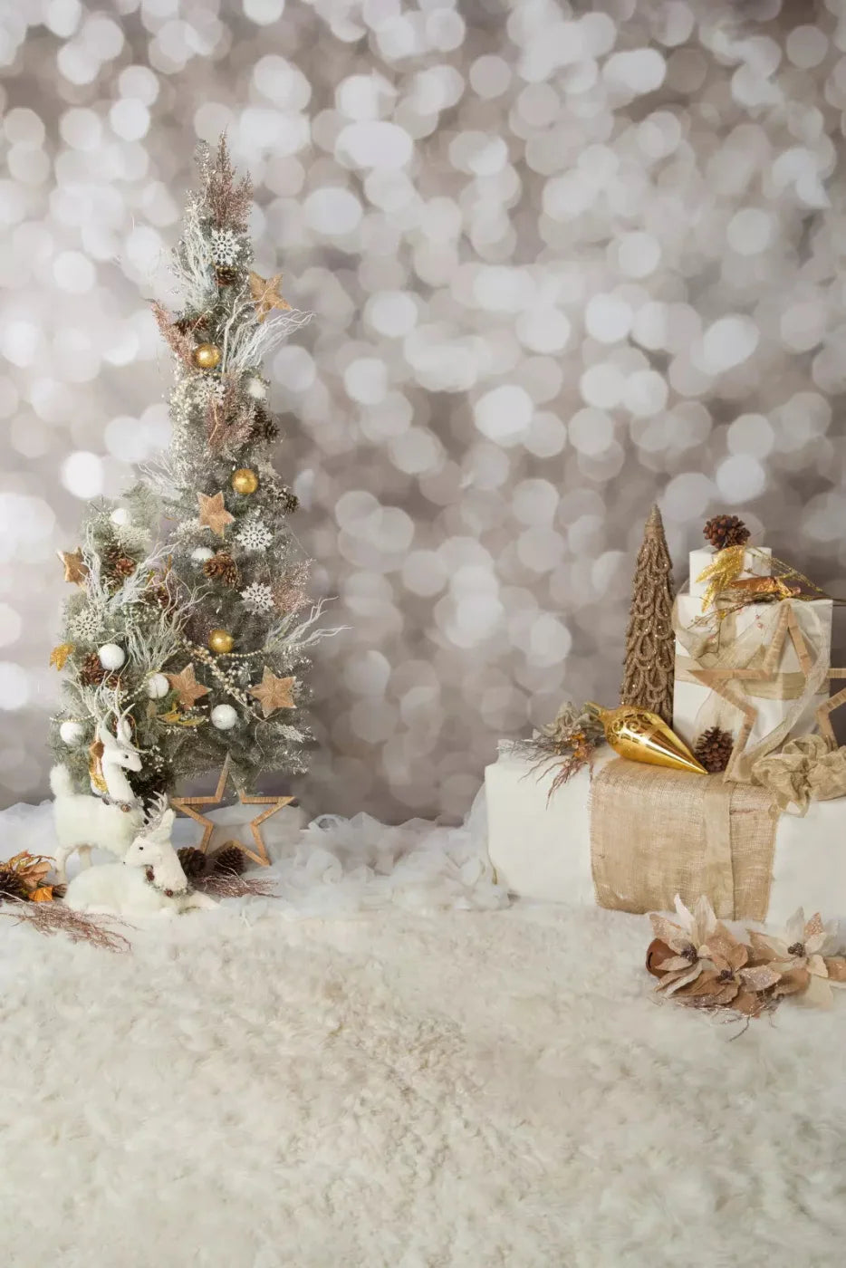 Holiday Bokeh 5X8 Ultracloth ( 60 X 96 Inch ) Backdrop