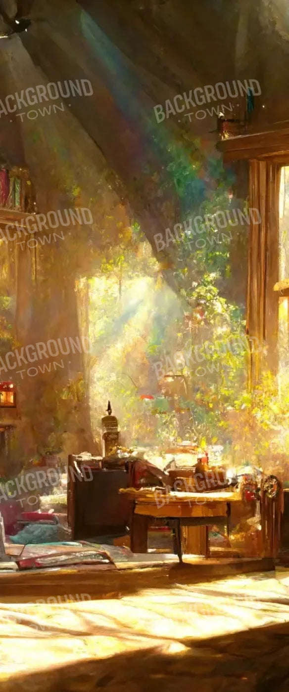 Holiday Cabin Interior 5’X12’ Ultracloth For Westcott X-Drop (60 X 144 Inch) Backdrop