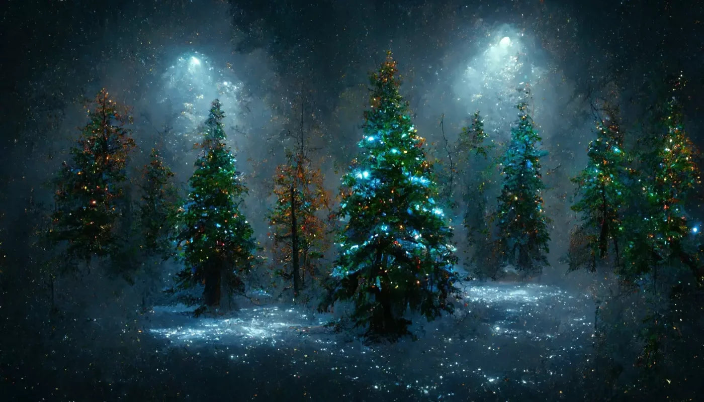 Holiday Forest 14’X8’ Ultracloth (168 X 96 Inch) Backdrop