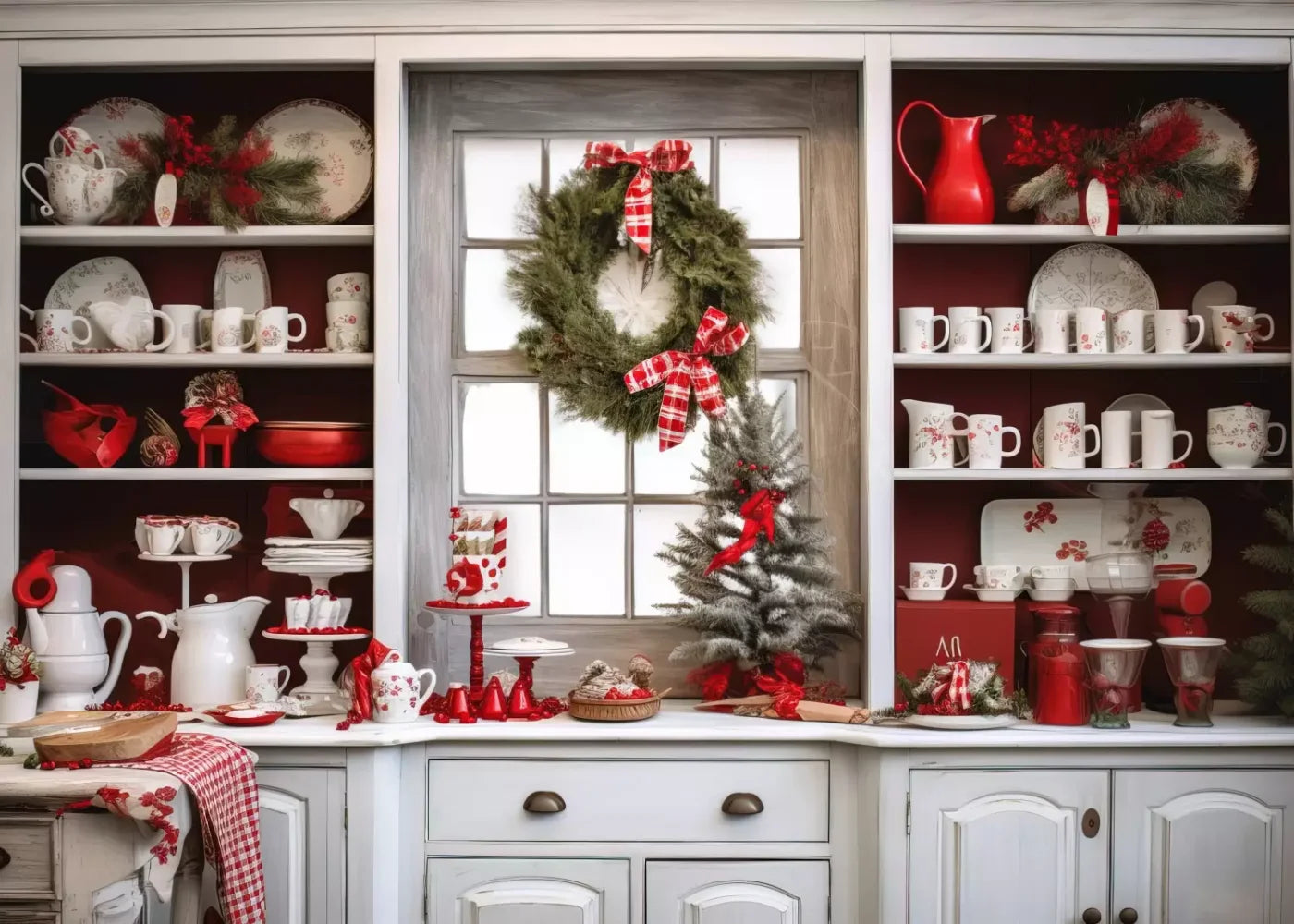Holiday Kitchen Ii 7’X5’ Ultracloth (84 X 60 Inch) Backdrop