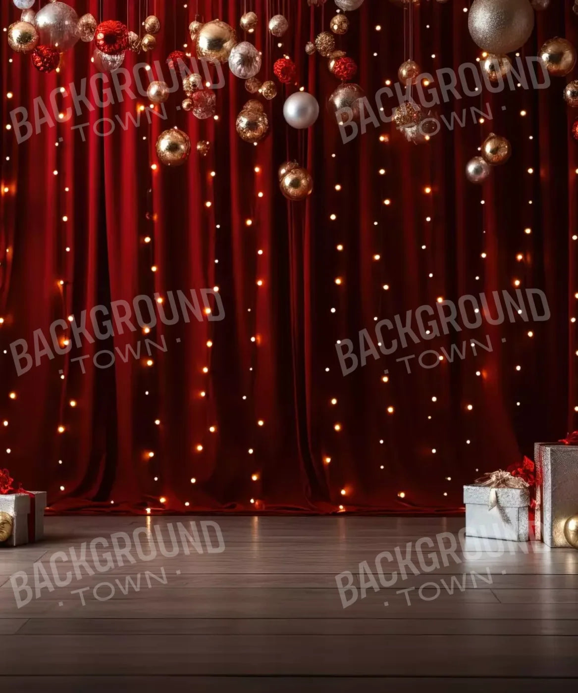 Red , White Backdrop for Photography