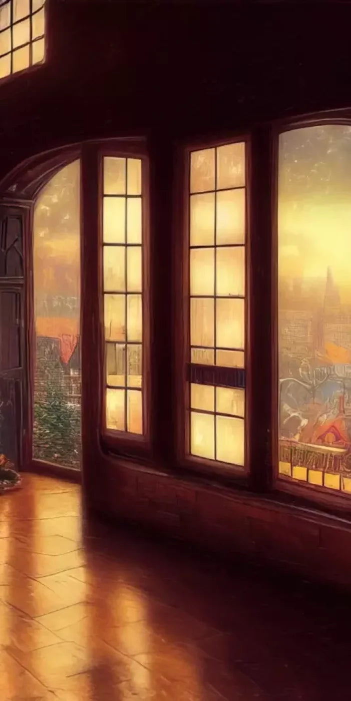 Holiday Train Station 8’X16’ Ultracloth (96 X 192 Inch) Backdrop