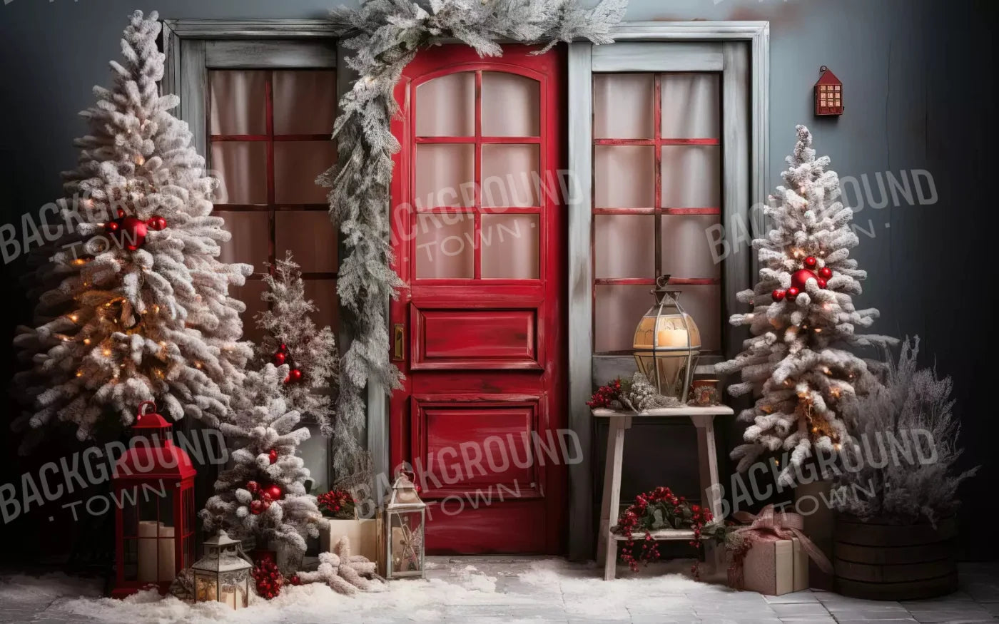 Home For Christmas 14X9 Ultracloth ( 168 X 108 Inch ) Backdrop
