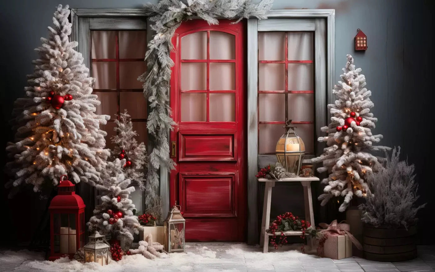 Home For Christmas 14X9 Ultracloth ( 168 X 108 Inch ) Backdrop