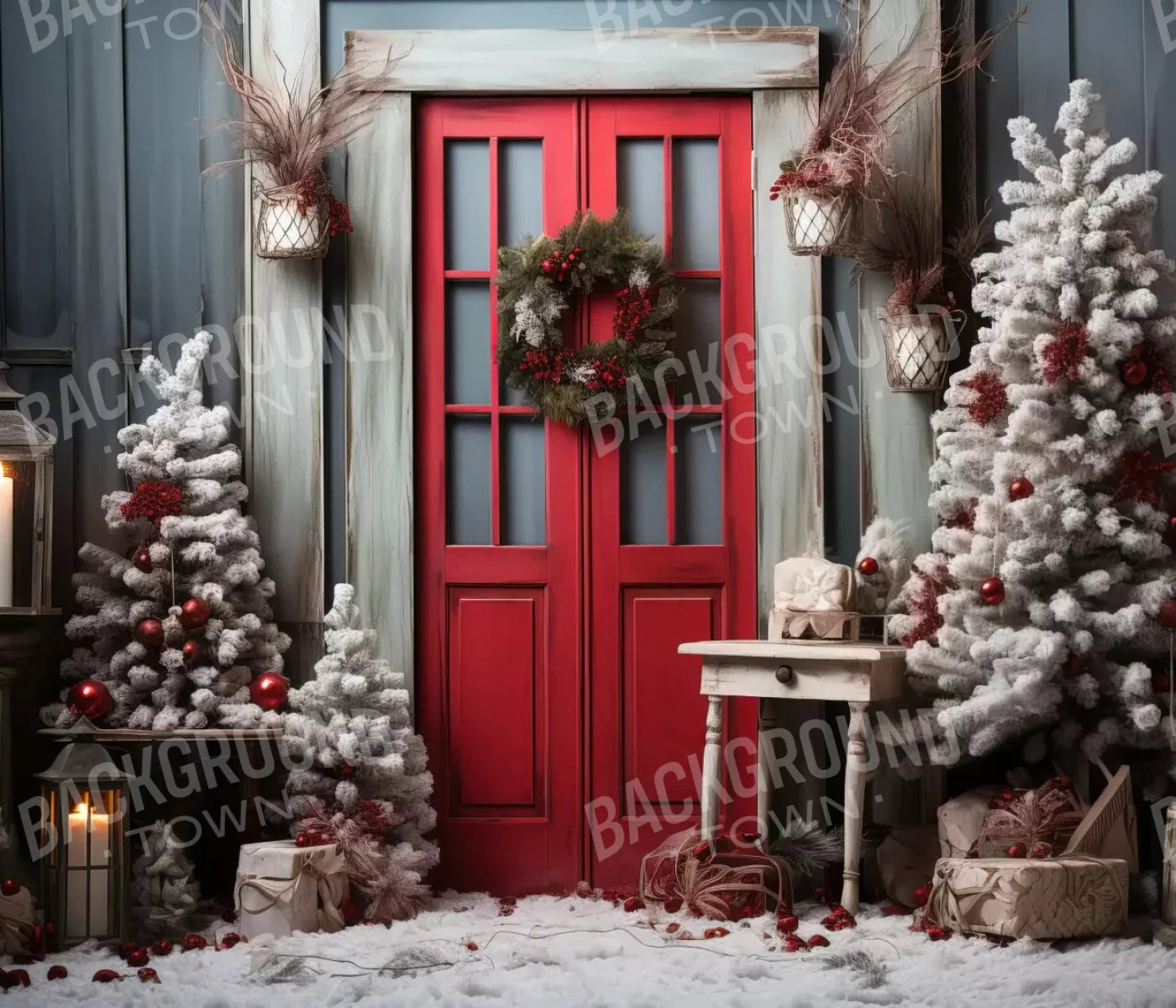 Home For Christmas Ii 12X10 Ultracloth ( 144 X 120 Inch ) Backdrop