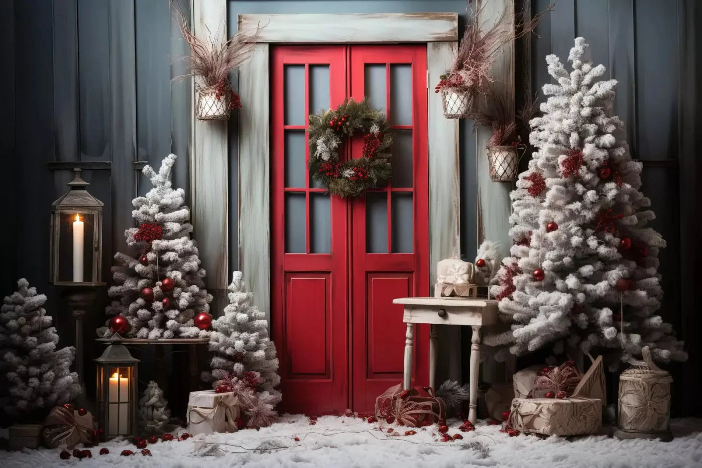 Home For Christmas Ii 8X5 Ultracloth ( 96 X 60 Inch ) Backdrop