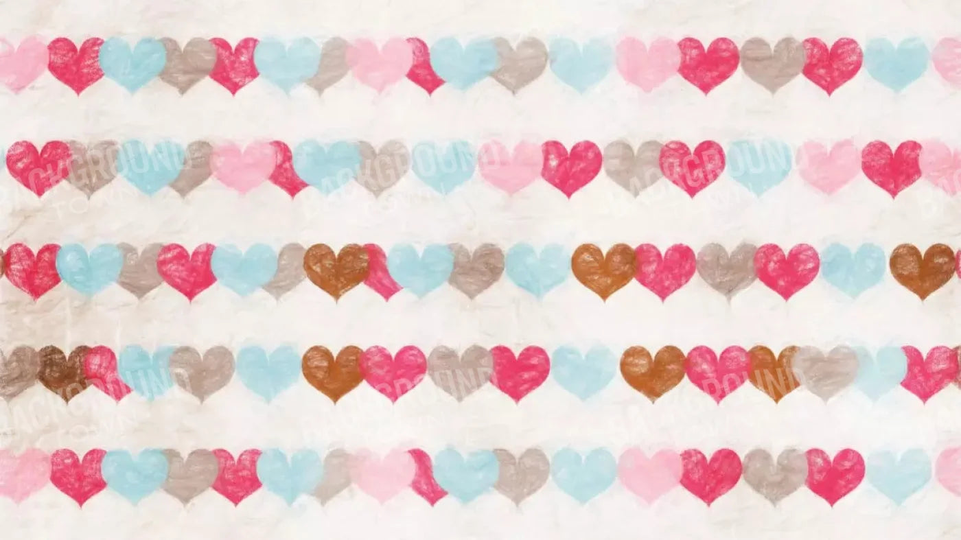 Hope Hearts 14X8 Ultracloth ( 168 X 96 Inch ) Backdrop