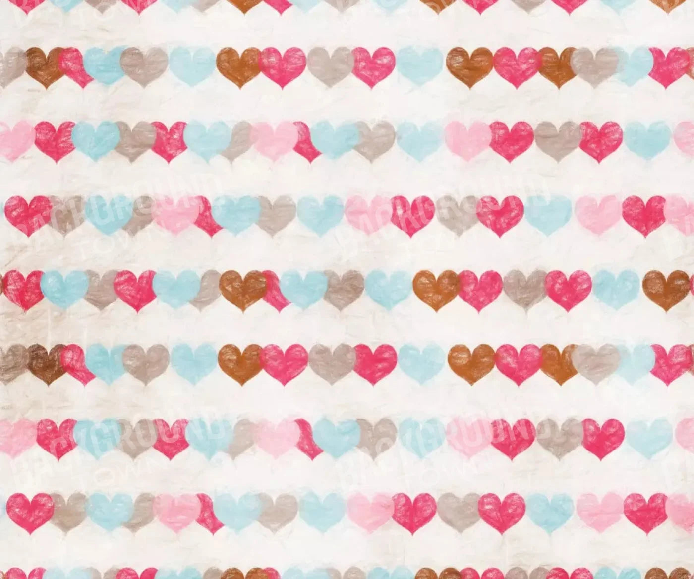 Hope Hearts 5X42 Fleece ( 60 X 50 Inch ) Backdrop