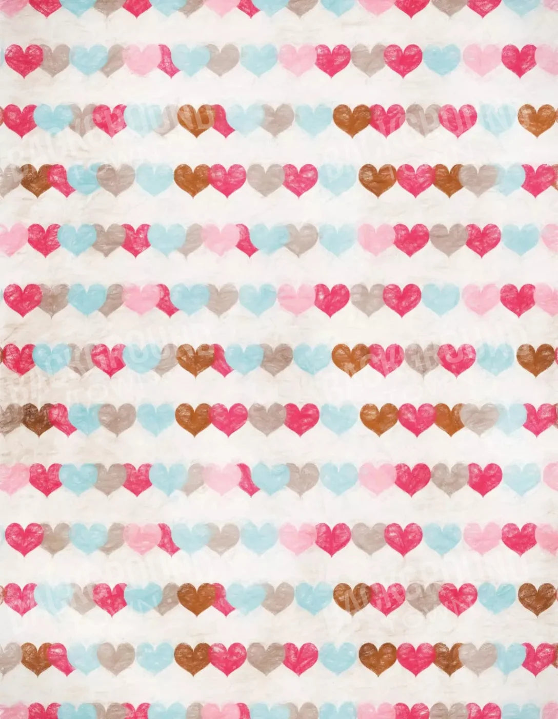 Hope Hearts 6X8 Fleece ( 72 X 96 Inch ) Backdrop