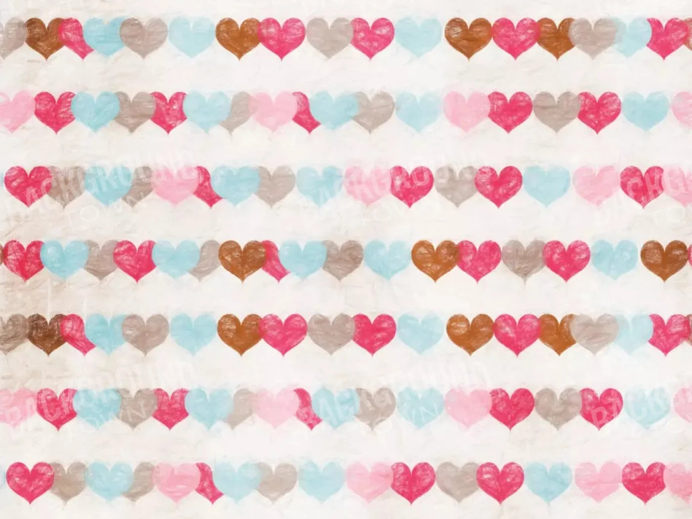 Hope Hearts 7X5 Ultracloth ( 84 X 60 Inch ) Backdrop