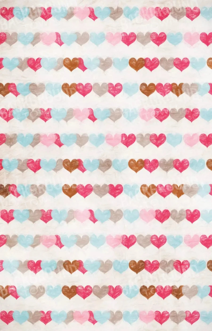 Hope Hearts 8X12 Ultracloth ( 96 X 144 Inch ) Backdrop