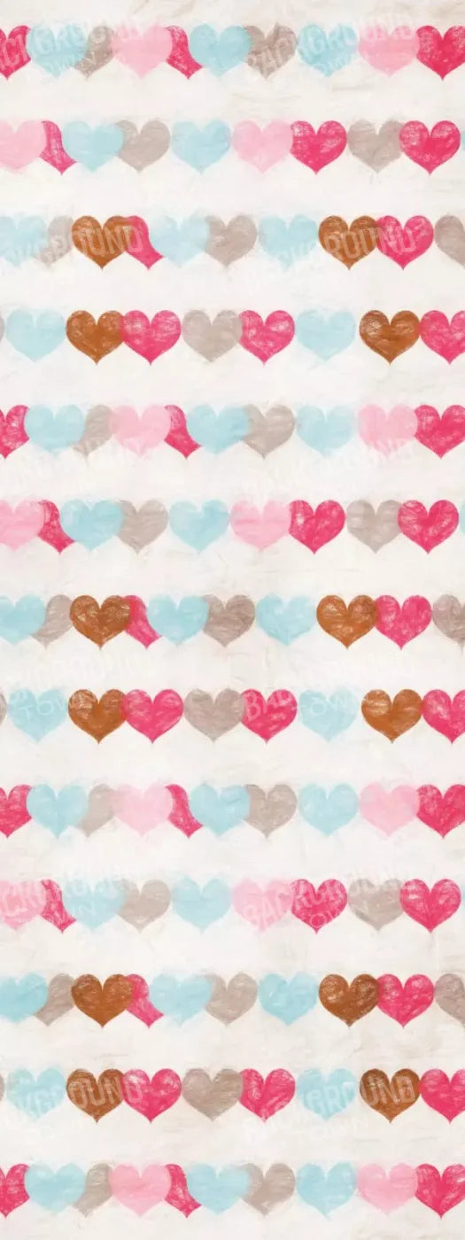 Hope Hearts 8X20 Ultracloth ( 96 X 240 Inch ) Backdrop