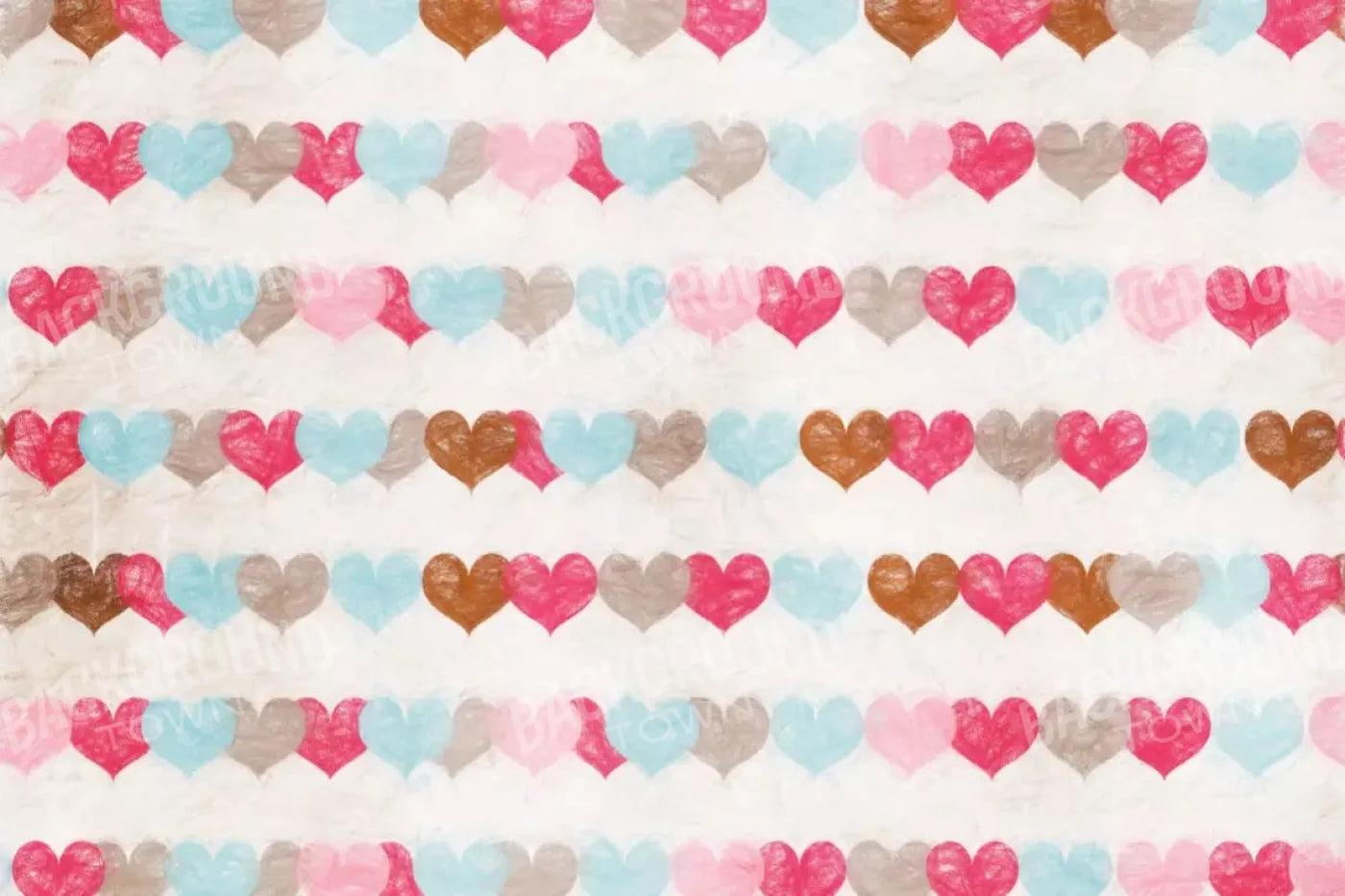 Hope Hearts 8X5 Ultracloth ( 96 X 60 Inch ) Backdrop