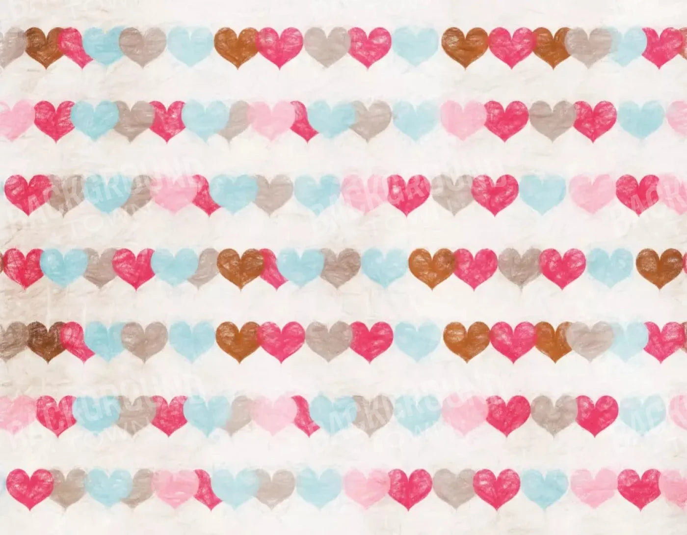 Hope Hearts 8X6 Fleece ( 96 X 72 Inch ) Backdrop