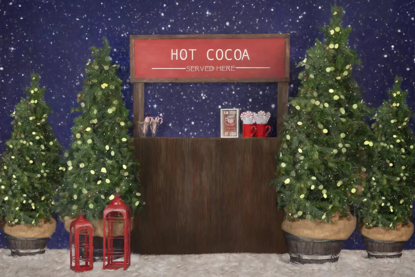 Hot Cocoa 8X5 Ultracloth ( 96 X 60 Inch ) Backdrop