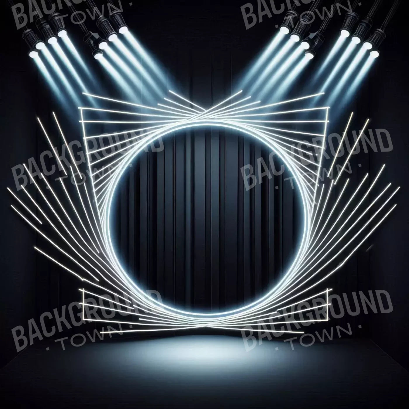 Illuminated Portal 8’X8’ Fleece (96 X Inch) Backdrop