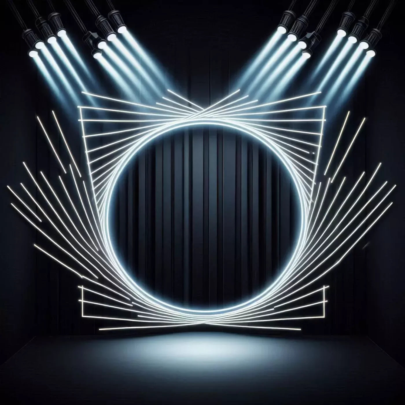Illuminated Portal 8’X8’ Fleece (96 X Inch) Backdrop