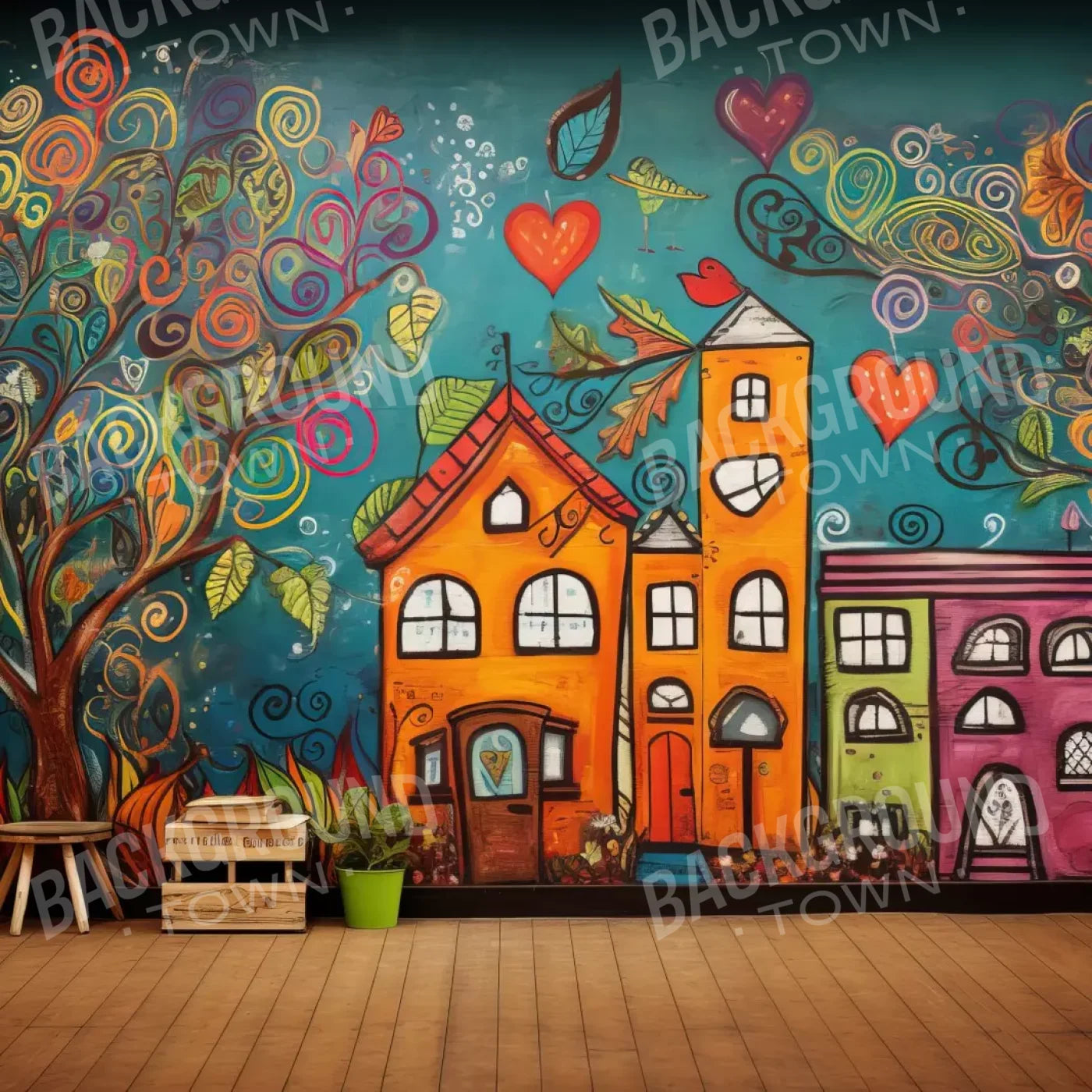Our School 10’X10’ Ultracloth (120 X Inch) Backdrop