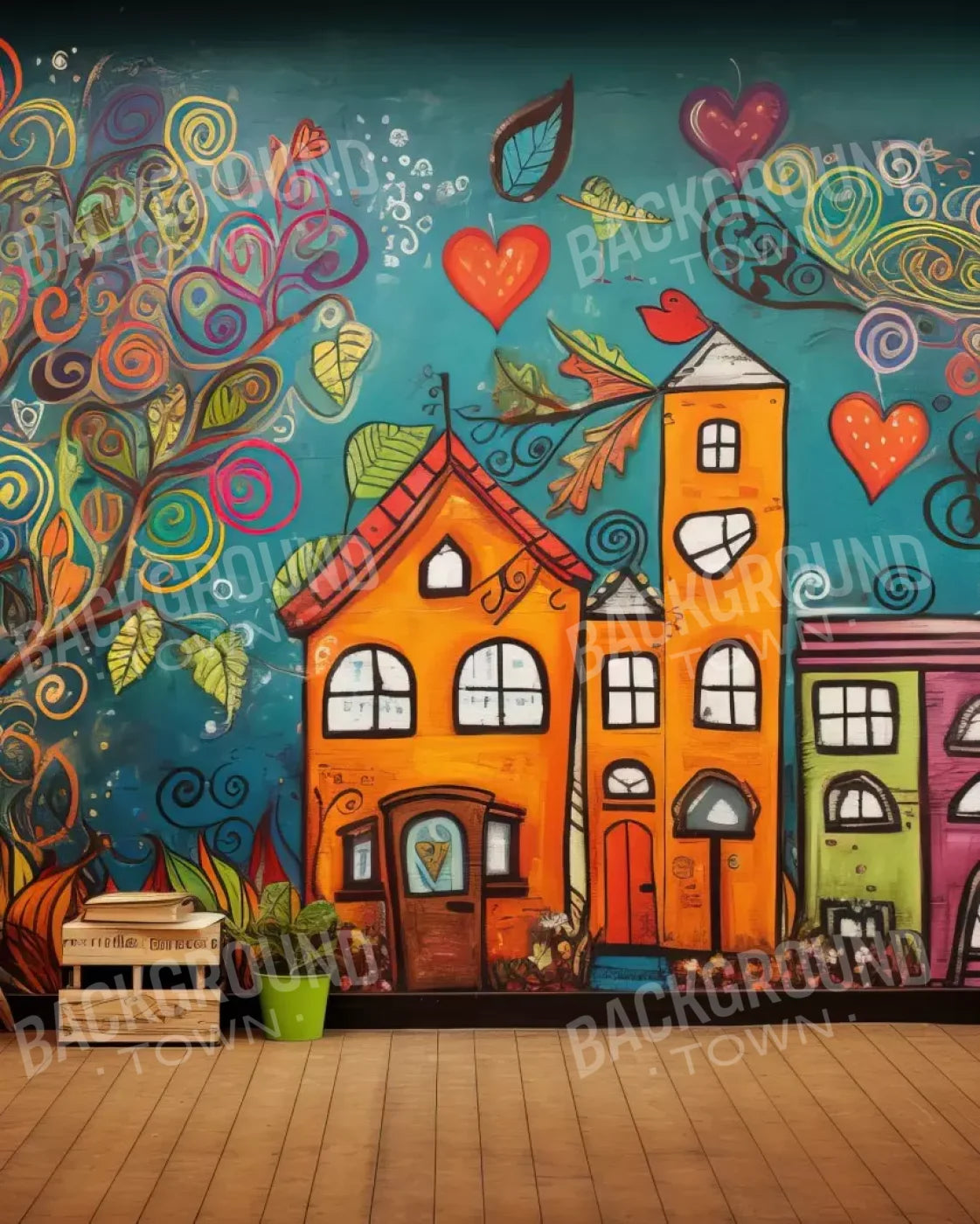Our School 8’X10’ Fleece (96 X 120 Inch) Backdrop
