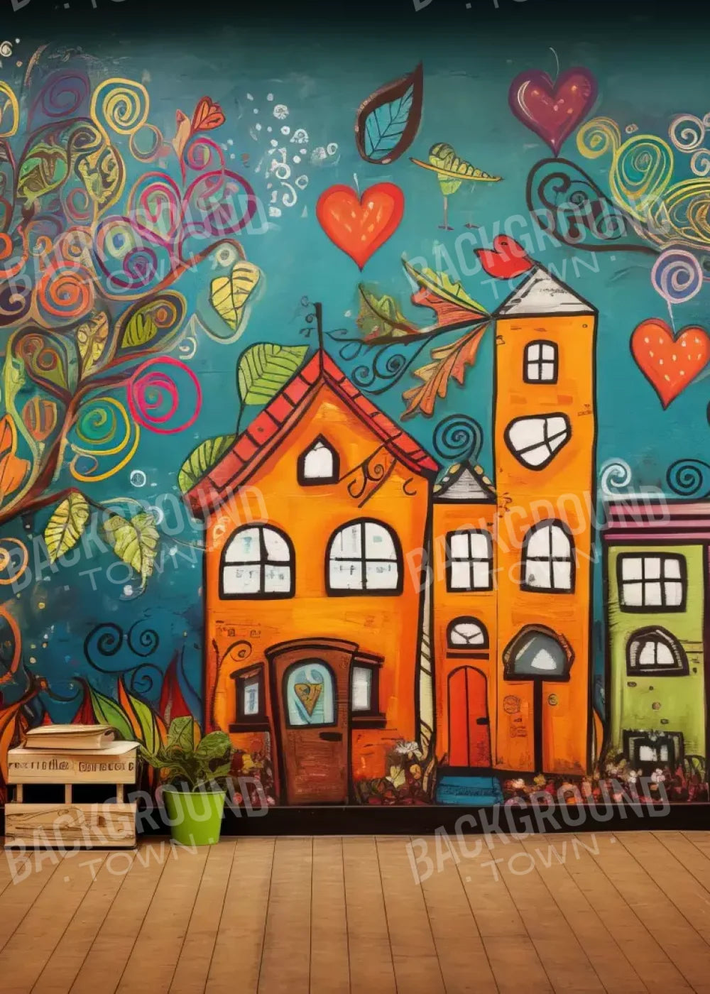 Our School 5’X7’ Ultracloth (60 X 84 Inch) Backdrop