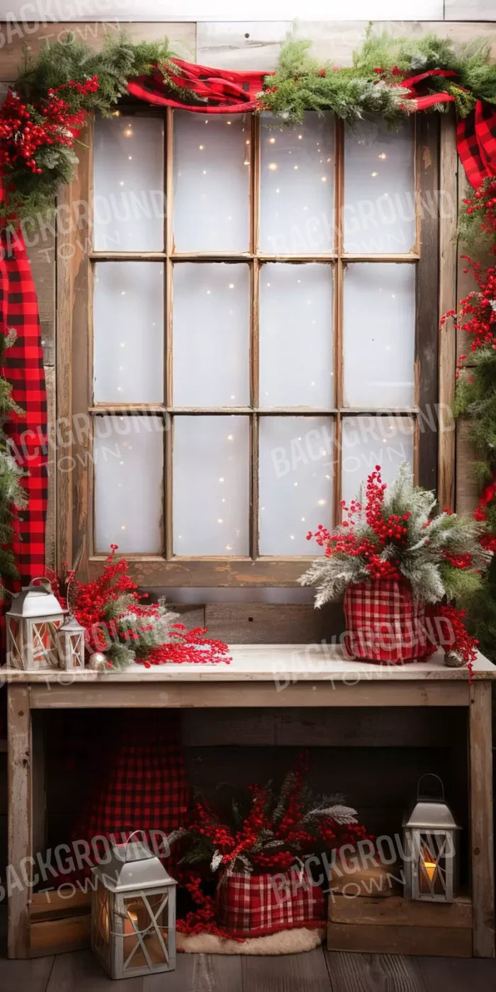 Plaid Tidings 8’X16’ Ultracloth (96 X 192 Inch) Backdrop