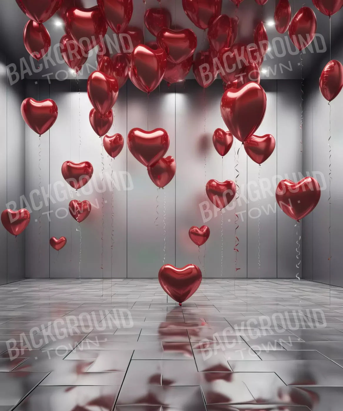 Red, White Backdrop for Photography