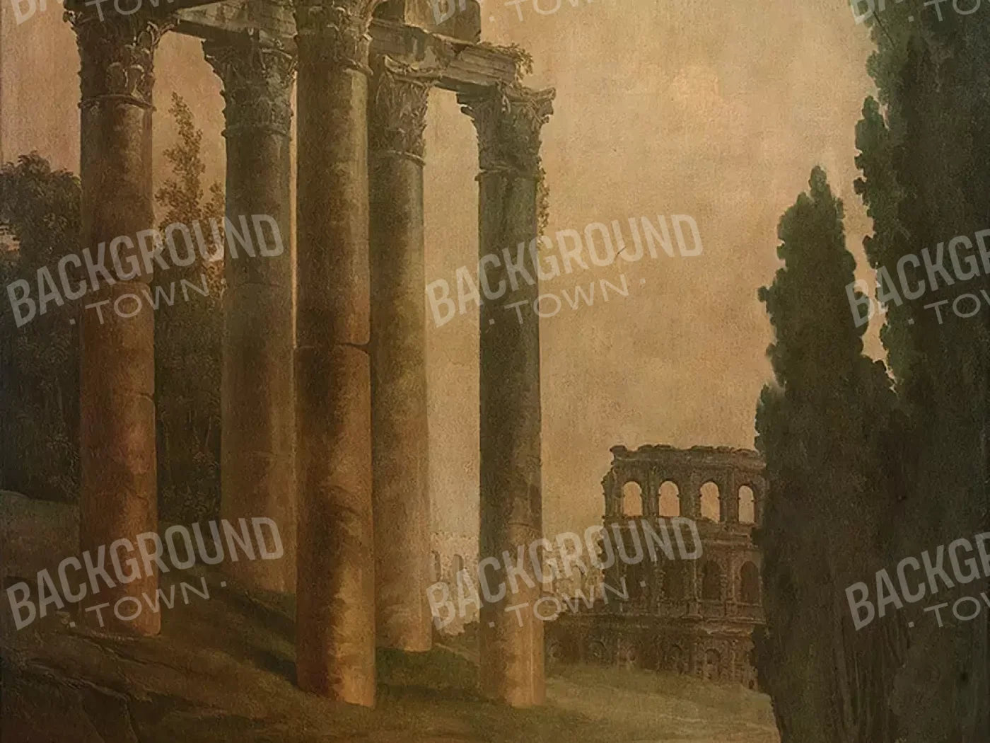 Roman Ruins Backdrop