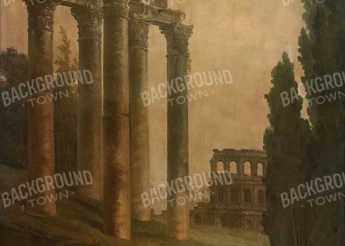 Roman Ruins Backdrop
